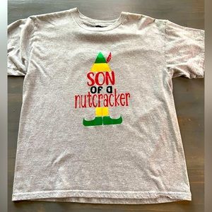 Youth Elf Christmas Short-Sleeve T-shirt. Size Large.